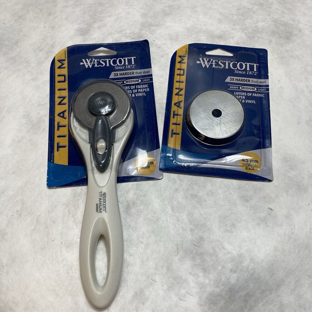 Westcott Rotary Cutter 45mm Titanium Bonded Plus Extra Blade